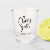 応援結婚式の引き出物 ショットグラス (正面)