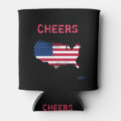 *~*応援統一されたグランジ州国旗 缶クーラー (正面)