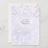 応援虹色《写真》ぼけ味大晦日 招待状 (裏面)