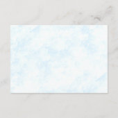 応援蝶の生涯にブライダルシャワー アドバイスカード (裏面)