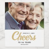 応援記念日フォトギフト ワインラベル (シングルラベル)