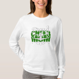 応援誇りを持ったママ(緑) Tシャツ