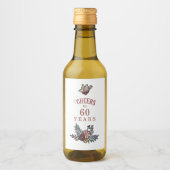 応援誕生日パーティーの好意 ワインラベル (正面)