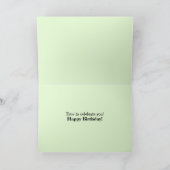 応援誕生日リースかわいらしフローラハッピー カード (内部)