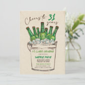 応援誕生日招待状、成人誕生日 招待状 (スタンド正面)