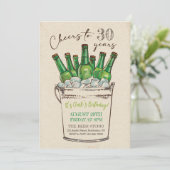 応援誕生日招待状、成人誕生日 招待状 (スタンド正面)