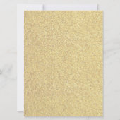 応援金ゴールドグリッター新年のイブ招待状 招待状 (裏面)