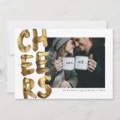 応援金ゴールドハッピーニューイヤー写真 シーズンカード (正面)