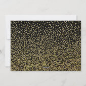 応援金ゴールドブラックHappy New 結婚 Year's Photo シーズンカード (裏面)