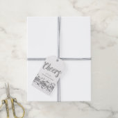 応援銀グリッターギフトラベル ギフトタグ (より糸付き)