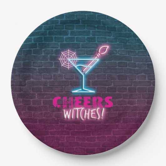 応援魔女おかしいハロウィーン ペーパープレート (正面)