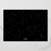 応援1枚はっきりした写真新年 箔シーズンカード (裏面)