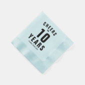 応援10周年結婚パーティーお祝い 縁ありカクテルナプキン (角)