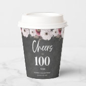 応援100誕生日 紙コップ (正面)