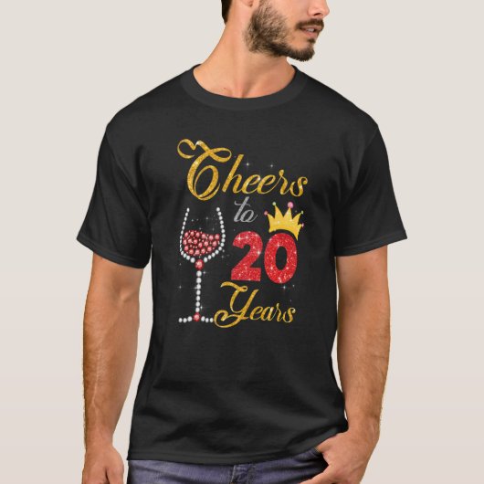 応援20年2002 20誕生日ワインダイヤモンド Tシャツ (正面)
