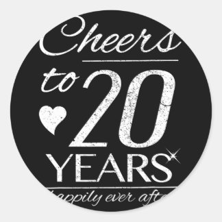 応援20歳結婚したカップル20結婚th An ラウンドシール