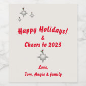 応援2023ワパーソナライズされたインボトルラベル ワインラベル (シングルラベル)