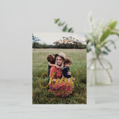 応援2024書道モダン写真 箔シーズンポストカード (立ち正面)