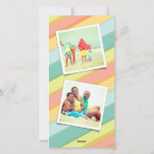 応援2025柑橘類ストライプ年始2枚の写真 シーズンカード (裏面)