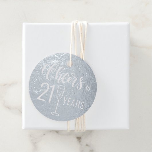 応援21歳の男性の誕生日エレガント フェイバータグ (箱)