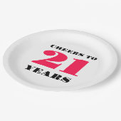 応援21歳 ペーパープレート (アングル)