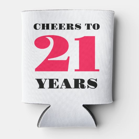 応援21歳 缶クーラー (正面)