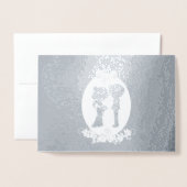 応援25年シルバー周年記念 箔カード (封筒付き正面)