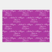 応援25年ピンクマゼンタ25周年記念 ラッピングペーパーシート (正面3)