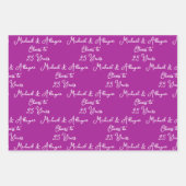 応援25年ピンクマゼンタ25周年記念 ラッピングペーパーシート (正面)