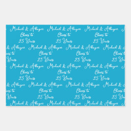 応援25年マリンブルー25周年記念 ラッピングペーパーシート