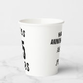 応援25結婚周年記念パーティーお祝い 紙コップ (左)