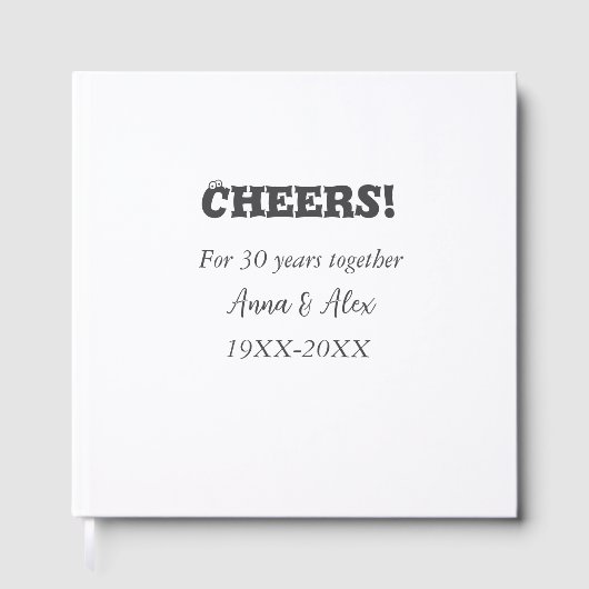 応援30年と一緒にアニバーサリー追加d名 ゲストブック (正面)