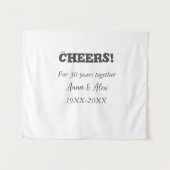 応援30年と一緒にアニバーサリー追加d名 タペストリー (正面(横))