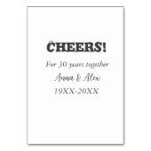 応援30年と一緒にアニバーサリー追加d名 テーブルナンバー (裏面)