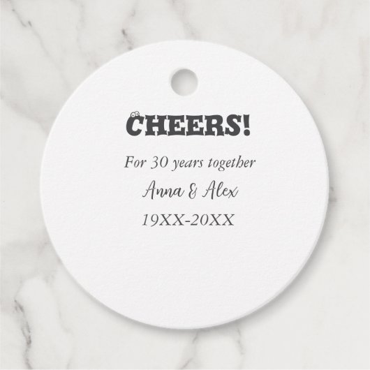 応援30年と一緒にアニバーサリー追加d名 フェイバータグ (正面)