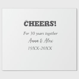 応援30年と一緒にアニバーサリー追加d名 ラッピングペーパー