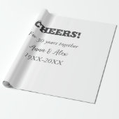 応援30年と一緒にアニバーサリー追加d名 ラッピングペーパー (アンロールド)