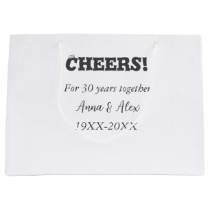 応援30年と一緒にアニバーサリー追加d名 ラージペーパーバッグ