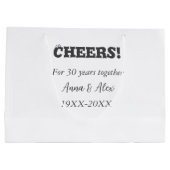 応援30年と一緒にアニバーサリー追加d名 ラージペーパーバッグ (裏面)