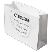 応援30年と一緒にアニバーサリー追加d名 ラージペーパーバッグ (裏面アングル)