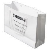 応援30年と一緒にアニバーサリー追加d名 ラージペーパーバッグ (正面アングル)