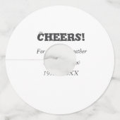 応援30年と一緒にアニバーサリー追加d名 ワイングラスタグ (裏面)