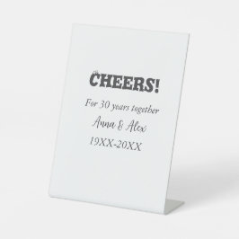 応援30年と一緒にアニバーサリー追加d名 台座サイン