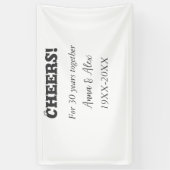 応援30年と一緒にアニバーサリー追加d名 横断幕 (縦)