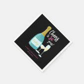 応援30年バブリー30歳の誕生日パーティー スタンダードカクテルナプキン (角)