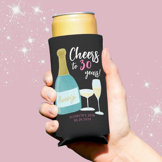 応援30年バブリー30歳の誕生日パーティー スリム缶クーラー