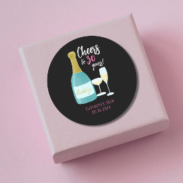 応援30年バブリー30歳の誕生日パーティー ラウンドシール