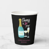 応援30年バブリー30歳の誕生日パーティー 紙コップ (正面)