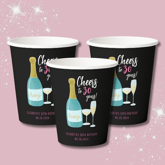 応援30年バブリー30歳の誕生日パーティー 紙コップ
