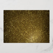 応援30年ブラックシルバー30歳の誕生日 箔招待状 (裏面)